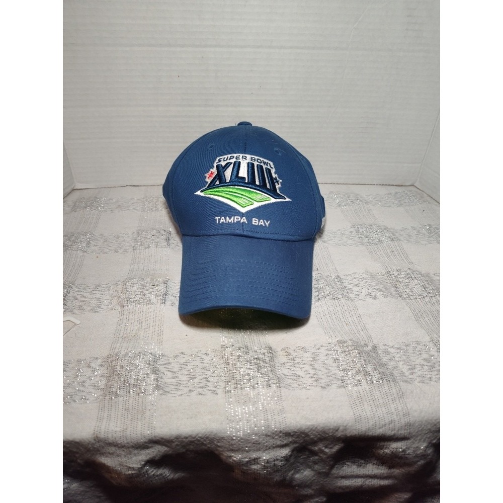 2009 Reebok Super Bowl XLIII‎ Official Hat | Navy | Flex-Fit